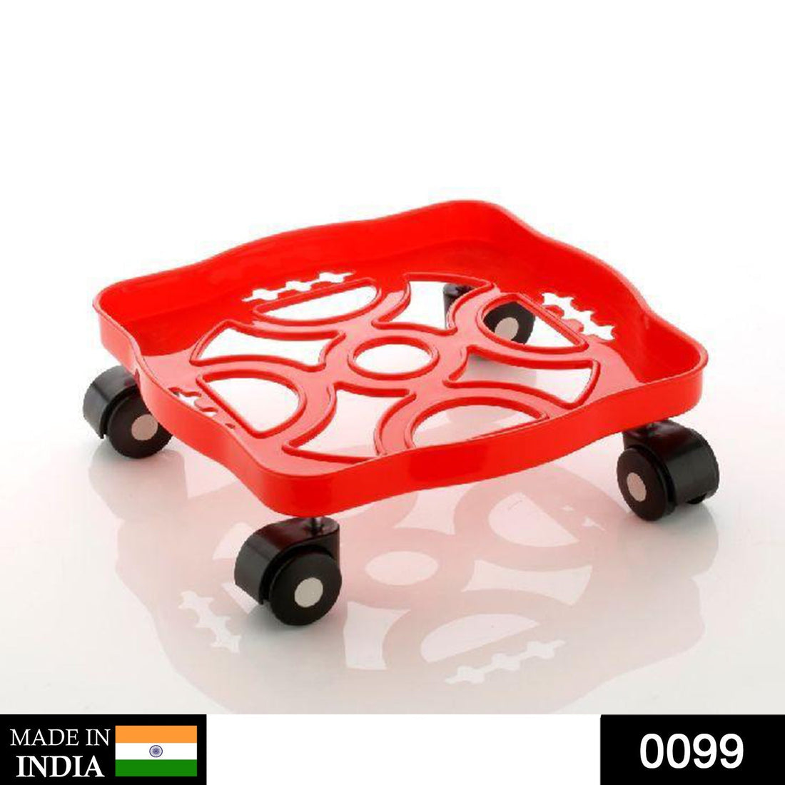 Square plastic gas cylinder trolley