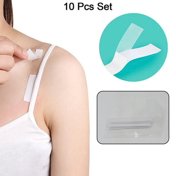 Waterproof Anti-Skid, Disposable Double Sided 10 Adhesive Transparent Clear Medical Tape for Lingerie (10 Pcs Set) - Shopmania Wholesale