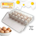 Plastic 18 Cavity Egg Storage Box Or Egg Trays For Refrigerator With Lid & Handles High Quality, Rectangular Egg Tray Box For 18 Egg (1 Pc) - Shopmania Wholesale