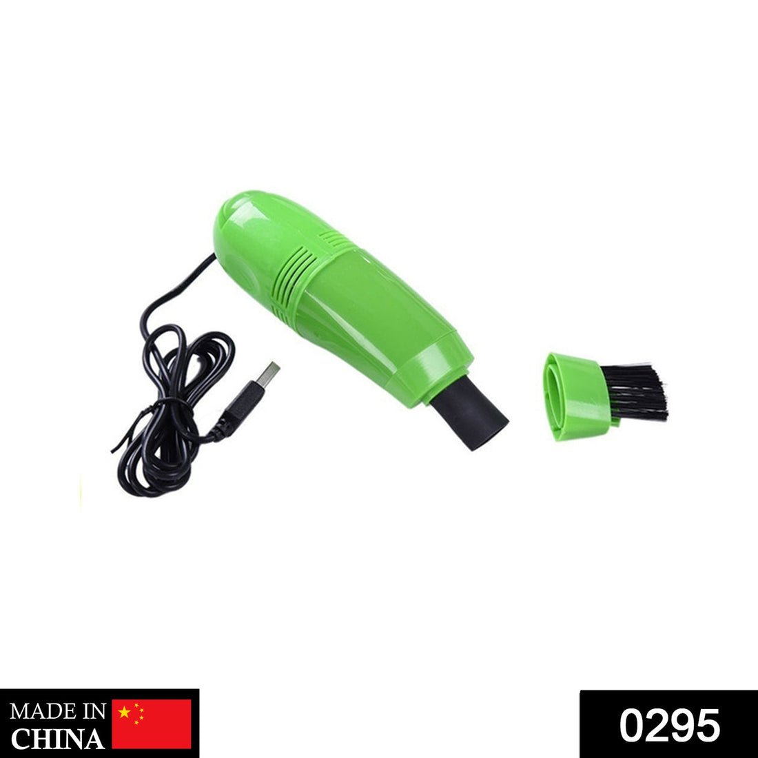 Compact USB-powered mini vacuum cleaner for cleaning computers and cars.