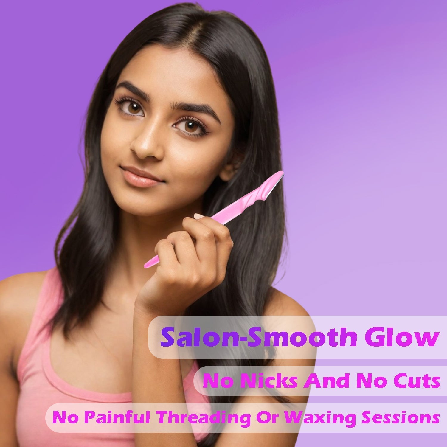 Eyebrow Painless Facial Hair Remover Razor for Face, Women and Men (3 Pack) your brand