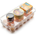Plastic 18 Cavity Egg Storage Box Or Egg Trays For Refrigerator With Lid & Handles High Quality, Rectangular Egg Tray Box For 18 Egg (1 Pc) - Shopmania Wholesale