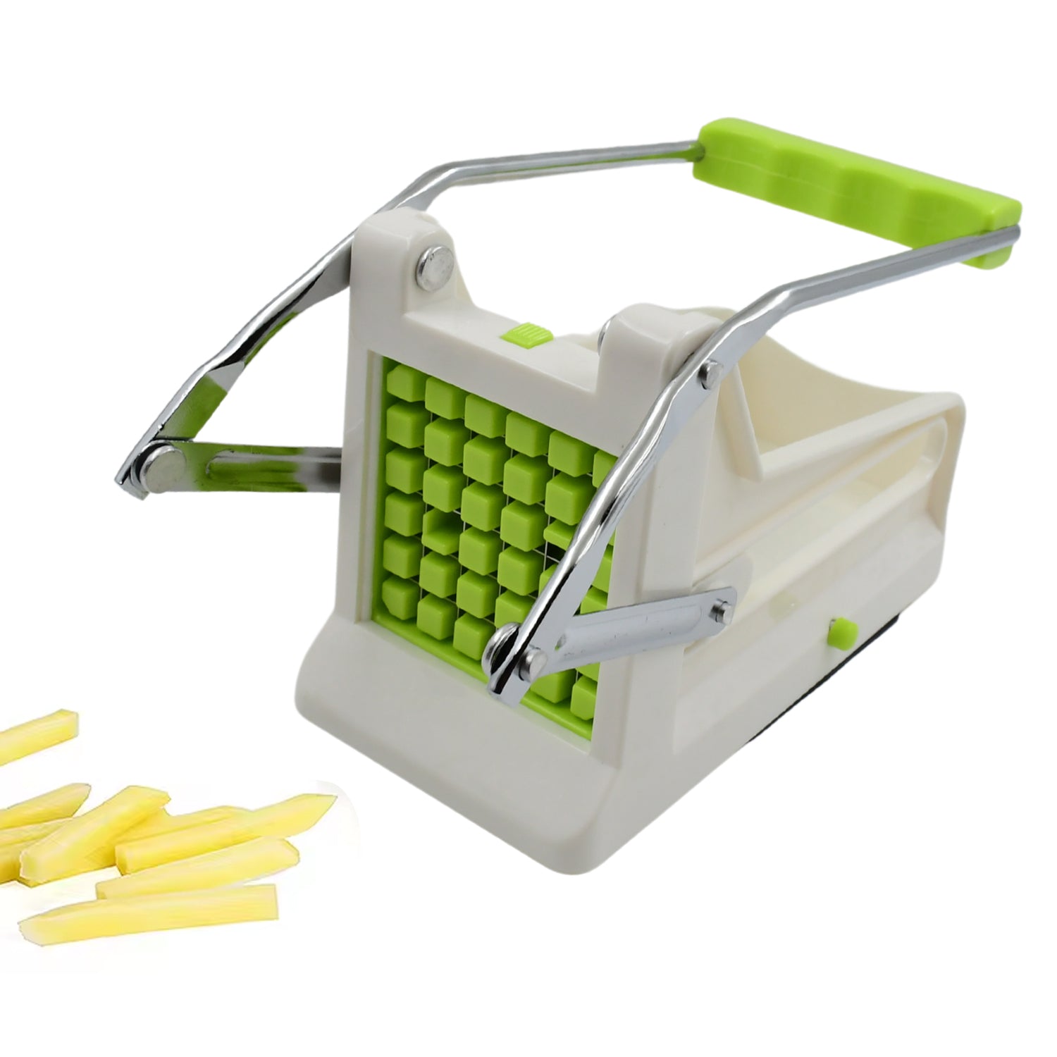 French Fry Cutter, Great with Vegetables, Potato Fries Cutter Professional Vegetable Cutter Stainless Steel Cutter Potato, Onions, Carrots, Cucumbers, Fruits Potato Cutter (1 pc) - Shopmania Wholesale