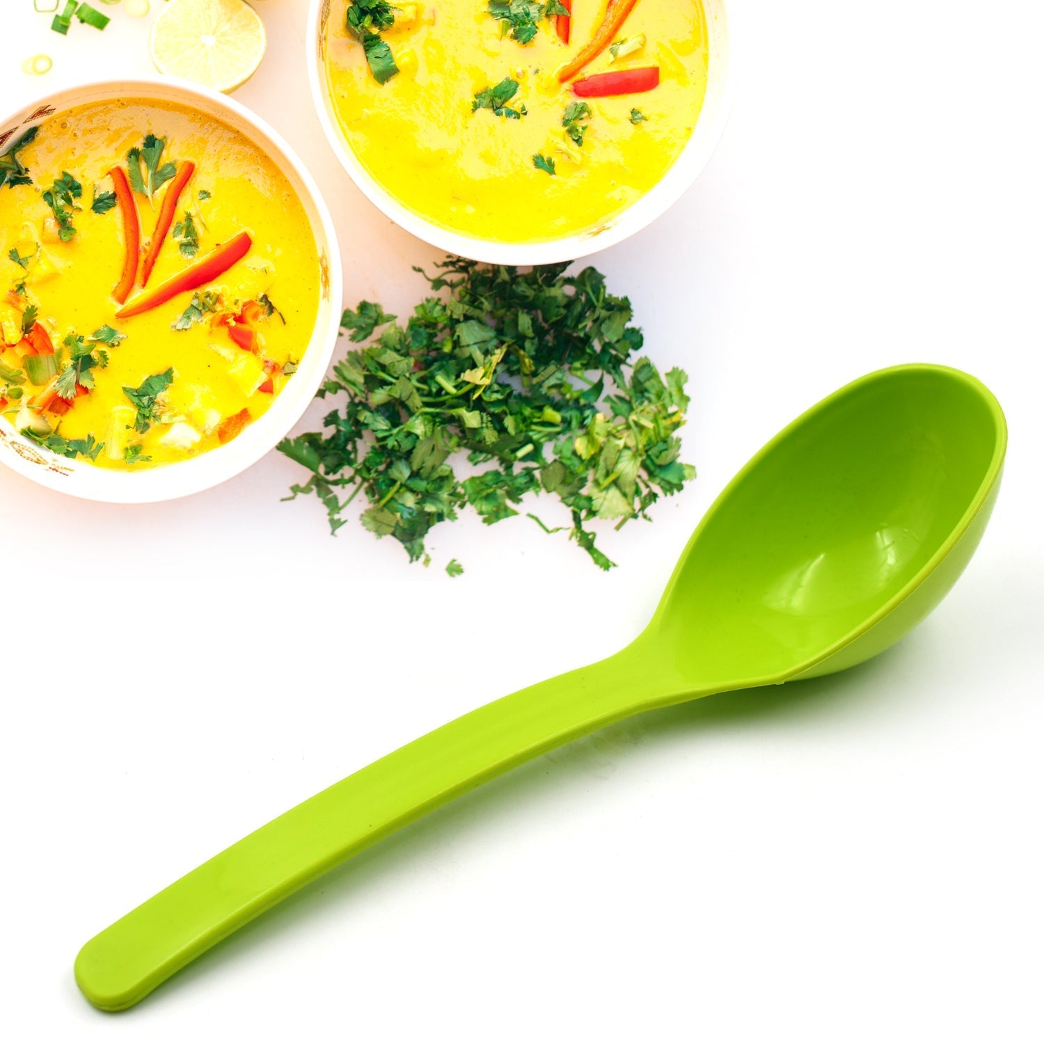 Plastic Spoon Kitchen Multipurpose Serving Ladle for Frying, Serving, Turner, Curry Ladle, Serving Rice, Spoon Used While Eating and Serving Food Stuffs Etc (2 Pcs Set / 10 Inch ) your brand