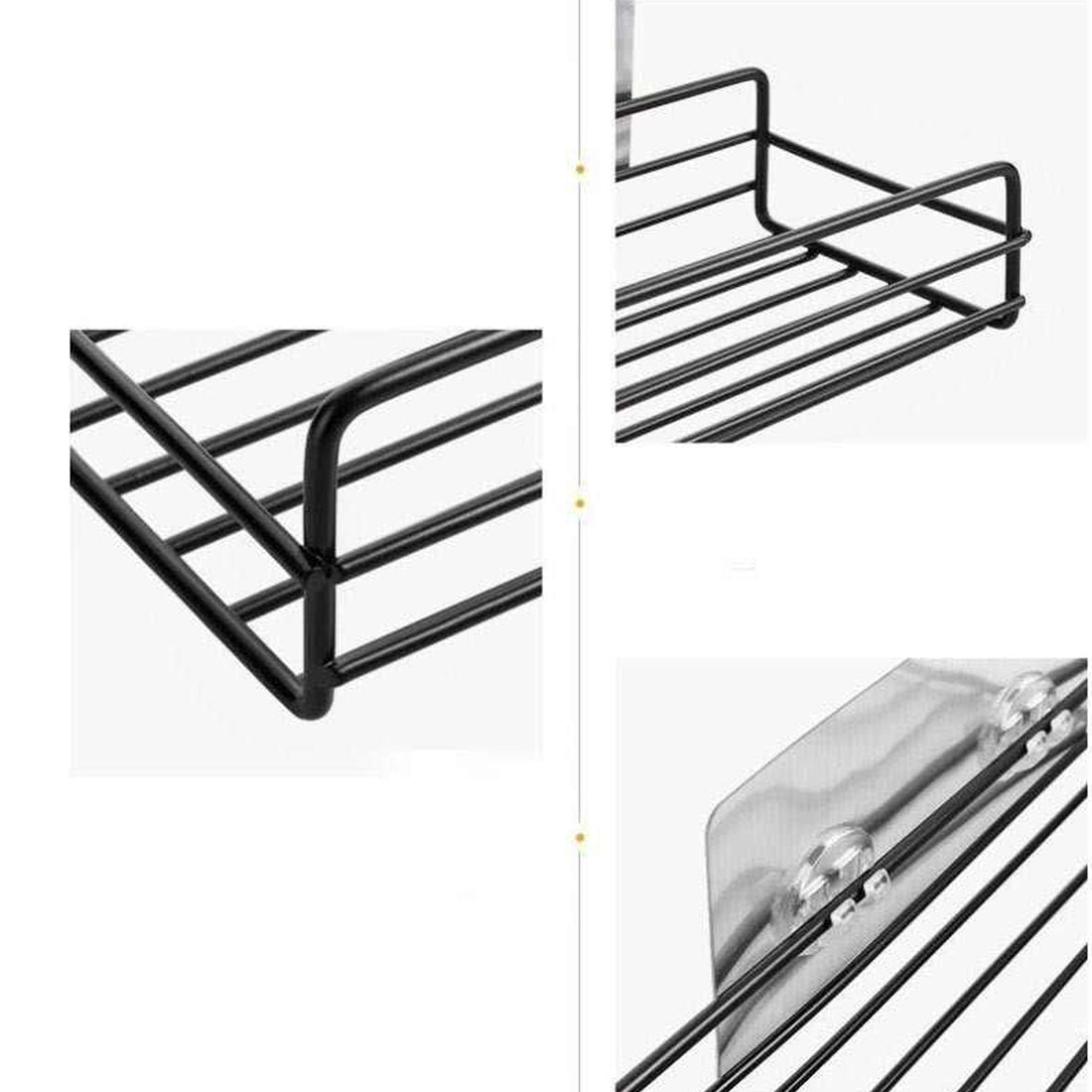 Metal wall mount shelf for bathroom and kitchen