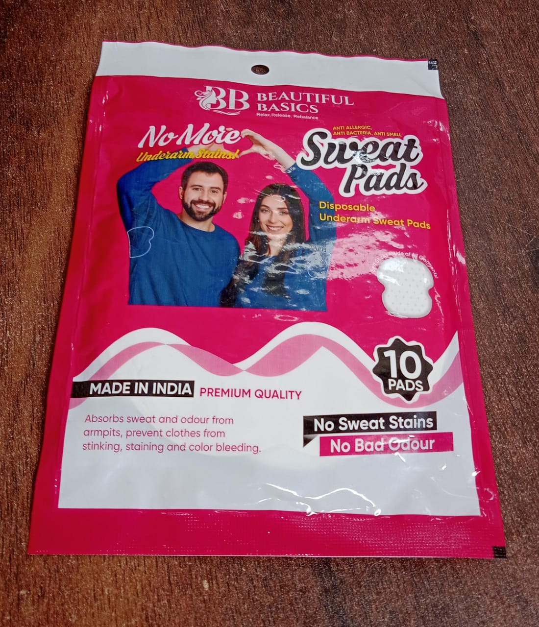 Underarms Sweat Pads Disposable Highly Absorbent Pads Cotton Anti-Allergic Anti Bacteria Anti Smell Underarm Perspiration Pad For Men And Women (Pack of 10) - Shopmania Wholesale
