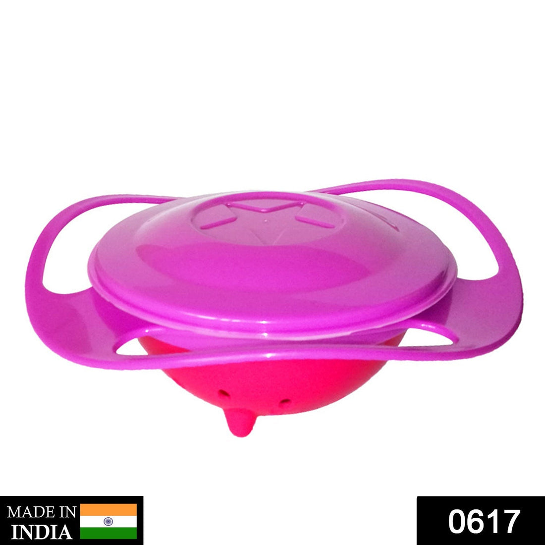 Toddler gyro bowl with 360-degree rotation, spill-proof and portable for easy feeding.