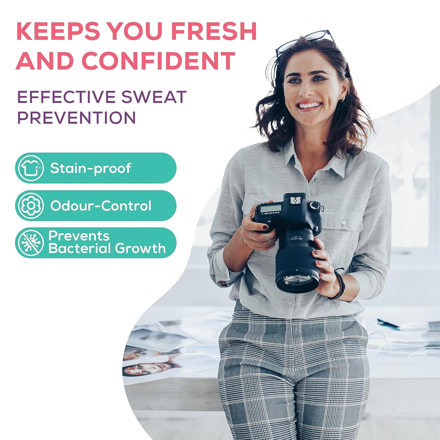 Underarms Sweat Pads Disposable Highly Absorbent Pads Cotton Anti-Allergic Anti Bacteria Anti Smell Underarm Perspiration Pad For Men And Women (Pack of 10) - Shopmania Wholesale