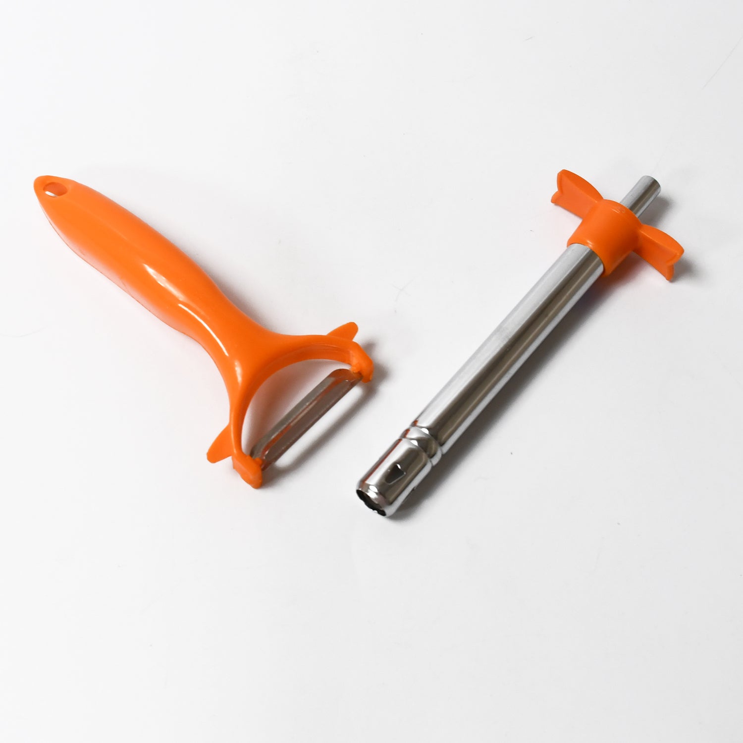 2 in 1 Kitchen Combo Lighter, Stainless Steel Durable Gas Lighter with Vegetable Cutter Peeler, For Kitchen Steel Gas Lighter (2 Pc Set) - Shopmania Wholesale