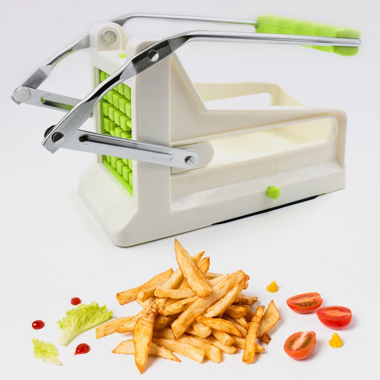 French Fry Cutter, Great with Vegetables, Potato Fries Cutter Professional Vegetable Cutter Stainless Steel Cutter Potato, Onions, Carrots, Cucumbers, Fruits Potato Cutter (1 pc) - Shopmania Wholesale