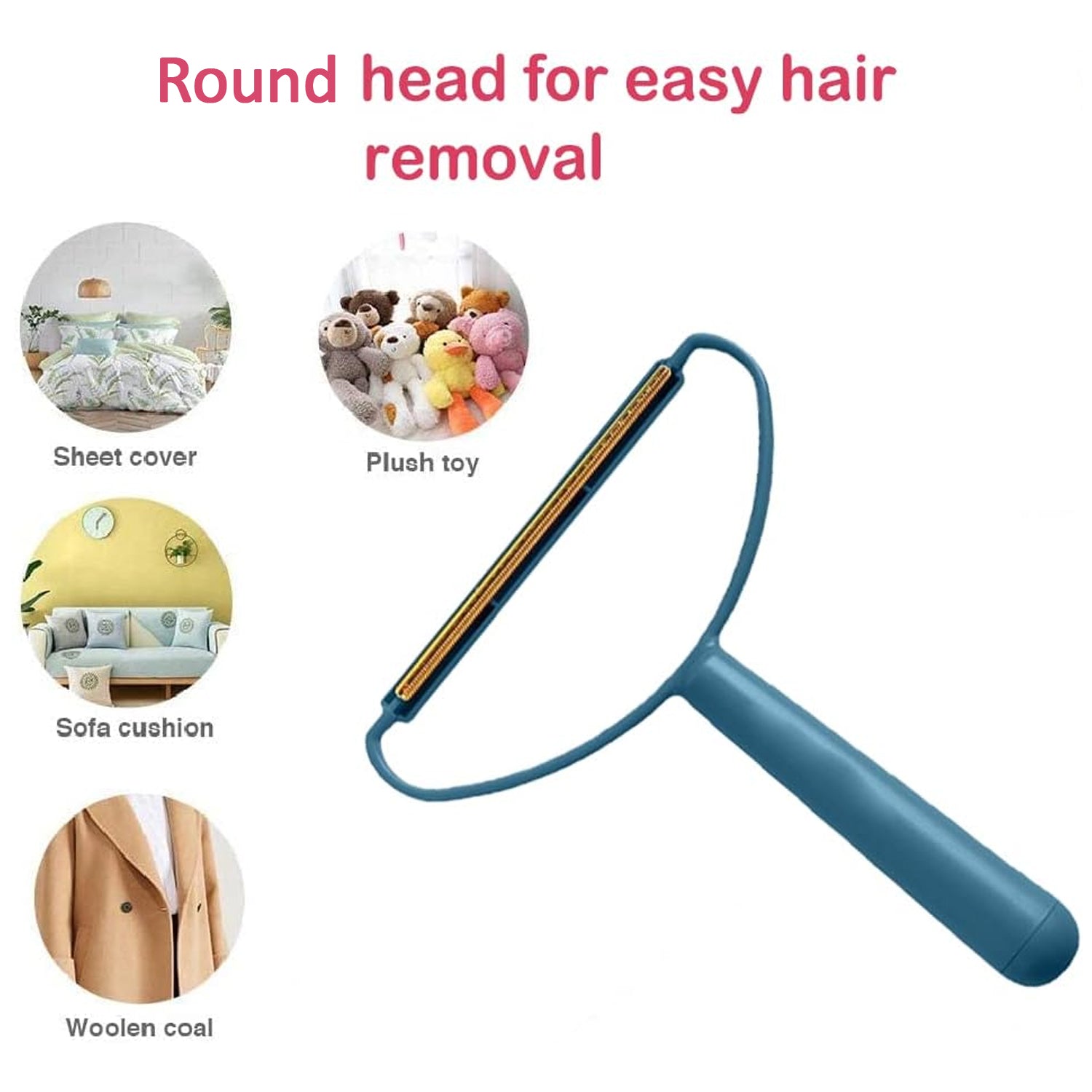 2in1 Portable Lint Remover at Home Use | Use for Removing Lint Dust in Furniture and Wool Clothes Sweater Carpet | Woolen Fabrics Brush Sticky Lint Roller with Long Handle (1 Pc) - Shopmania Wholesale