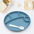 Plastic Food Plates / Biodegradable 5 Compartment Plate With Spoon for Food Snacks / Nuts / Desserts Plates for Kids, Reusable Plates for Outdoor, Camping, BPA-free (1 Pc) - Shopmania Wholesale