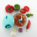 Handy Mini Plastic Vegetable Chopper Cutter, Onion Chopper Vegetables for Kitchen Accessories with 3 Blades - Shopmania Wholesale