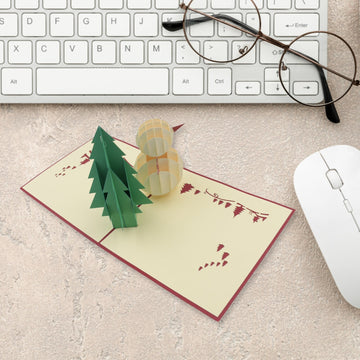 3D Pop-Up Greeting Card (1 Pc): Birthday, Love, Christmas your brand