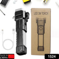 Portable 3w Rechargeable Torch LED Flashlight Long Distance Beam Range, Hammer and Strong Magnets, Window Glass and Seat Belt Cutter 4 Modes for Car Camping Hiking Indoor Outdoor - Shopmania Wholesale