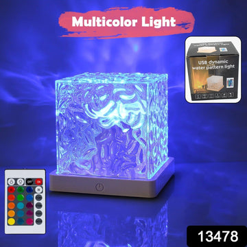 Dynamic Rotating Water Ripple Night Lamp With Remote - Shopmania Wholesale