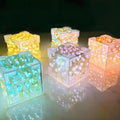 Cube Tulip Night Lamp | Led Decorative Nights Lamp for Bedroom (Multicolor / 1 Set) your brand