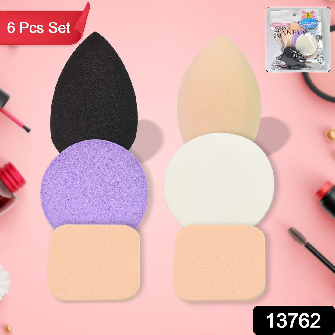 Pro Makeup Wedge Sponge Set