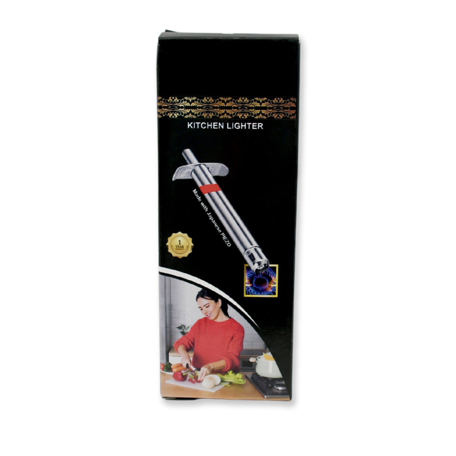 Stainless Steel Gas Lighter for Kitchen Gas Stove, Long Lasting, Unbreakable Lighters for Gas Stoves, Restaurants & Kitchen (1 Pc) - Shopmania Wholesale