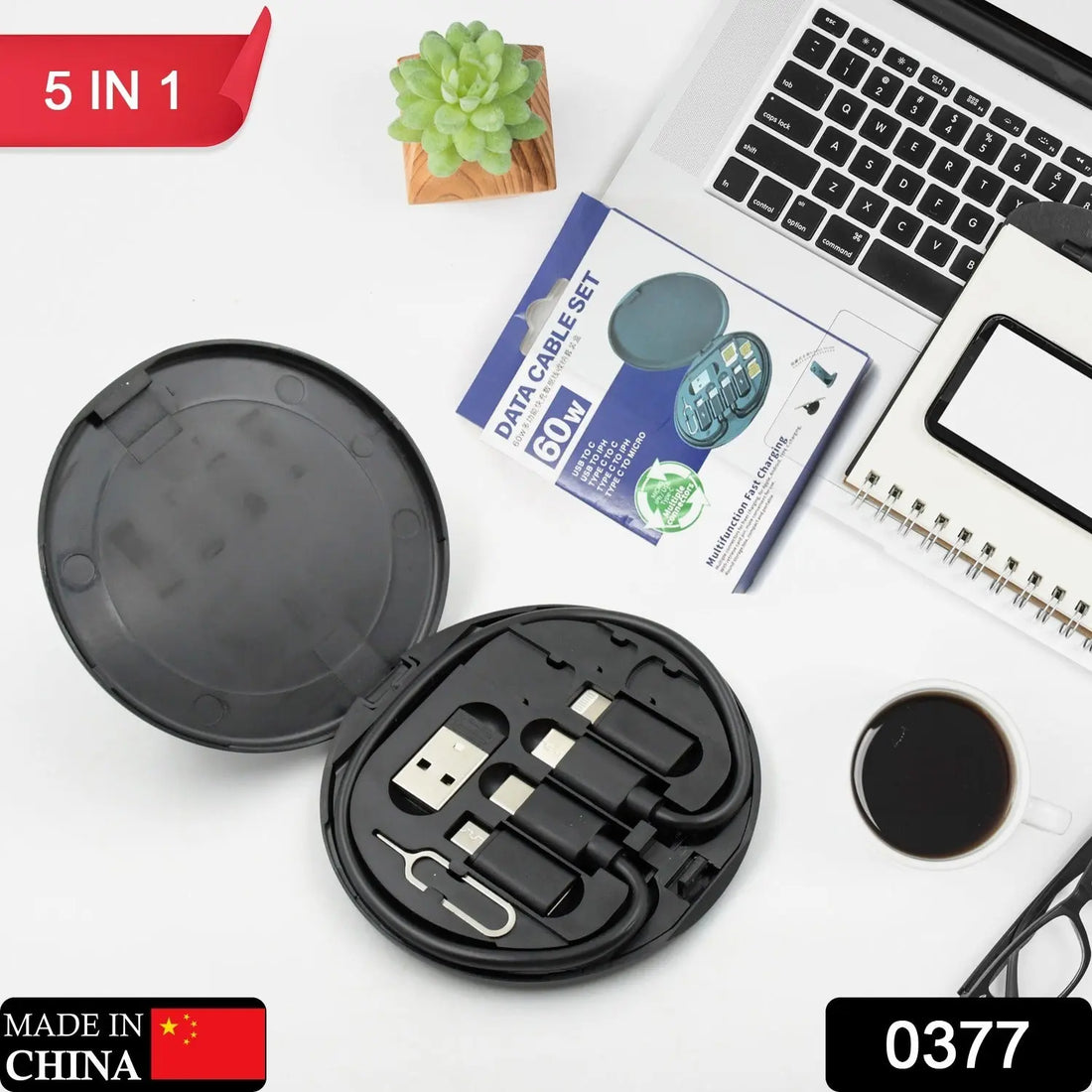 5-in-1 Charging Kit: Universal Cable for Every Device! your brand
