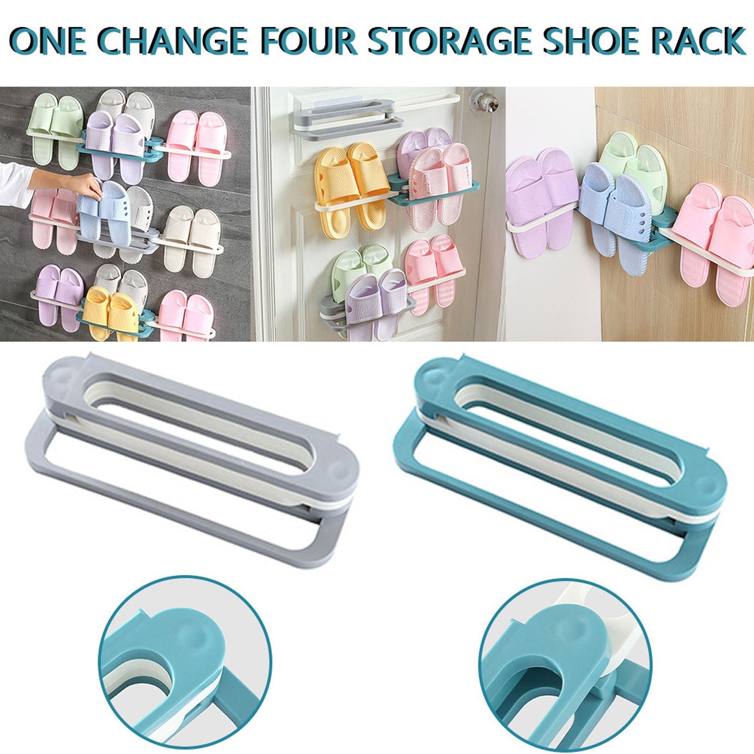 Multifunction Folding Slippers / Shoes Hanger Organizer Rack - Shopmania Wholesale