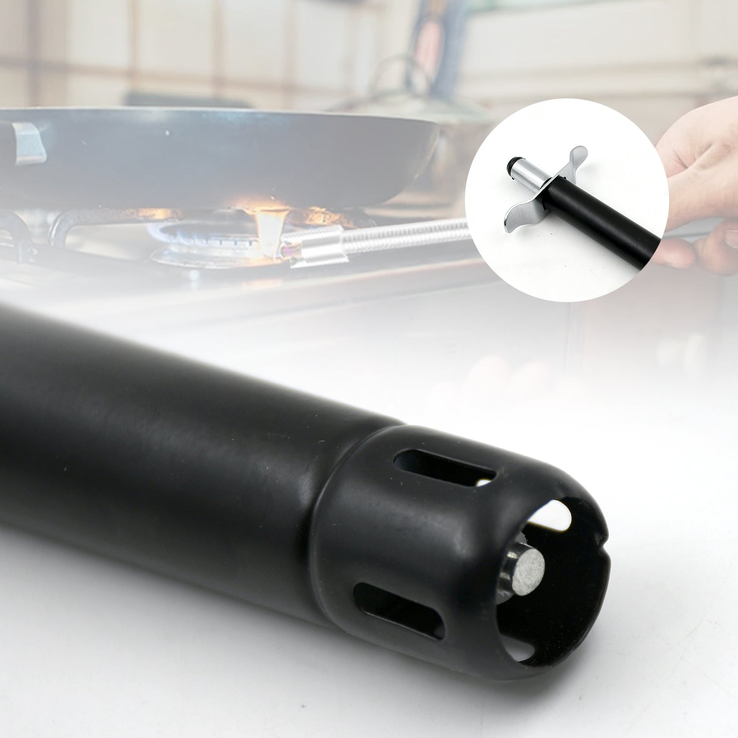 Stainless Steel Gas Lighter for Kitchen Gas Stove, Long Lasting, Unbreakable Lighters for Gas Stoves, Restaurants & Kitchen (1 Pc) - Shopmania Wholesale