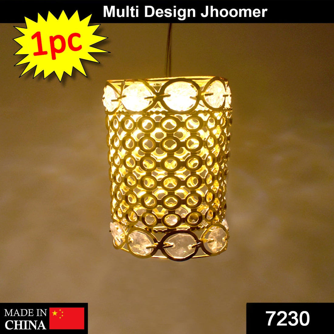 Mixed design diamond jhoomer.