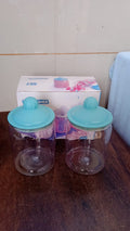 Transparent Kitchen Plastic Container/ Jar Set (2 Pcs Set / 1100 ML Approx) - Shopmania Wholesale