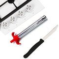 Stainless Steel Electronic Gas Lighter and Knife (2 in 1) your brand