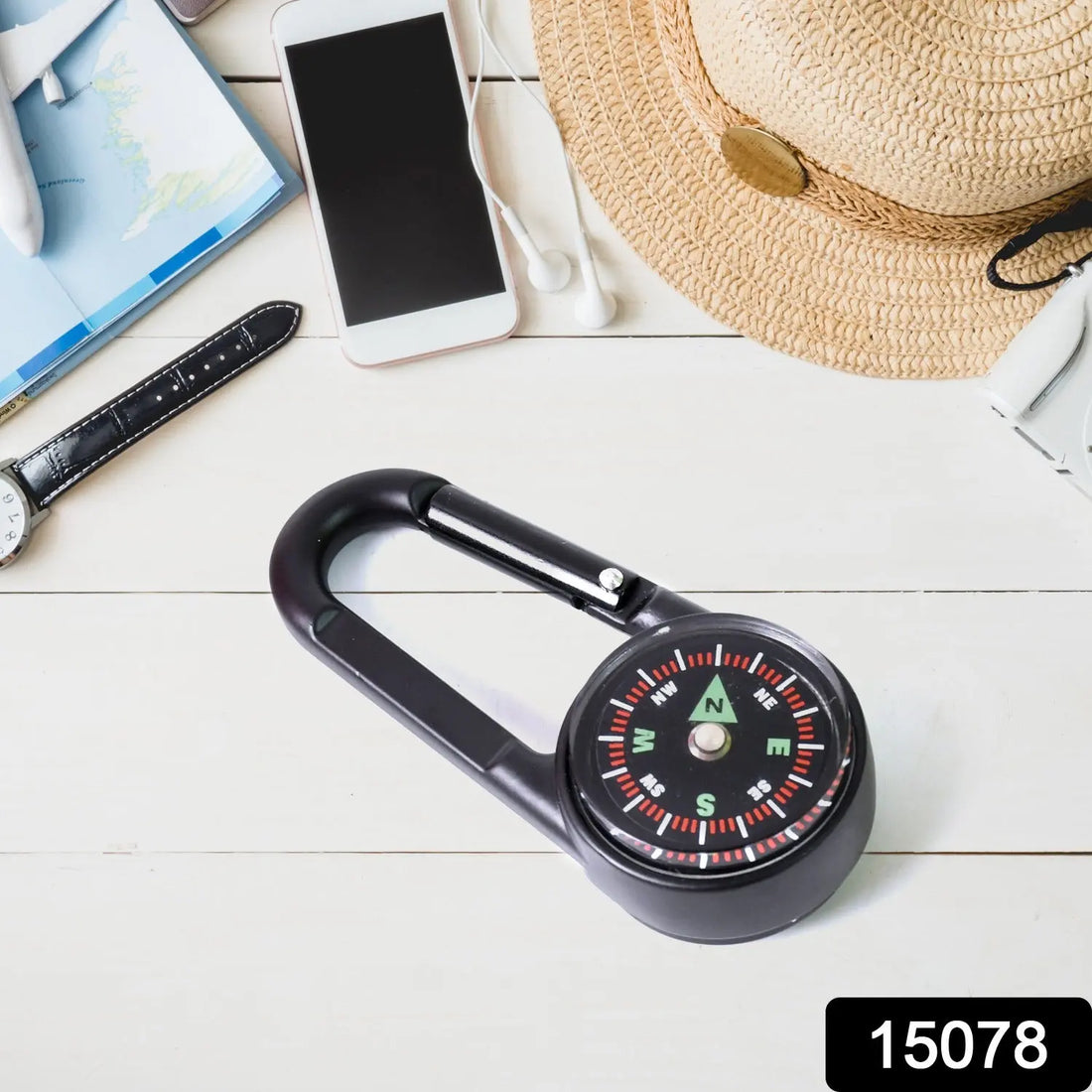 Clip Snap Hook Mini Compass (1 Pc / Mix Design) your brand