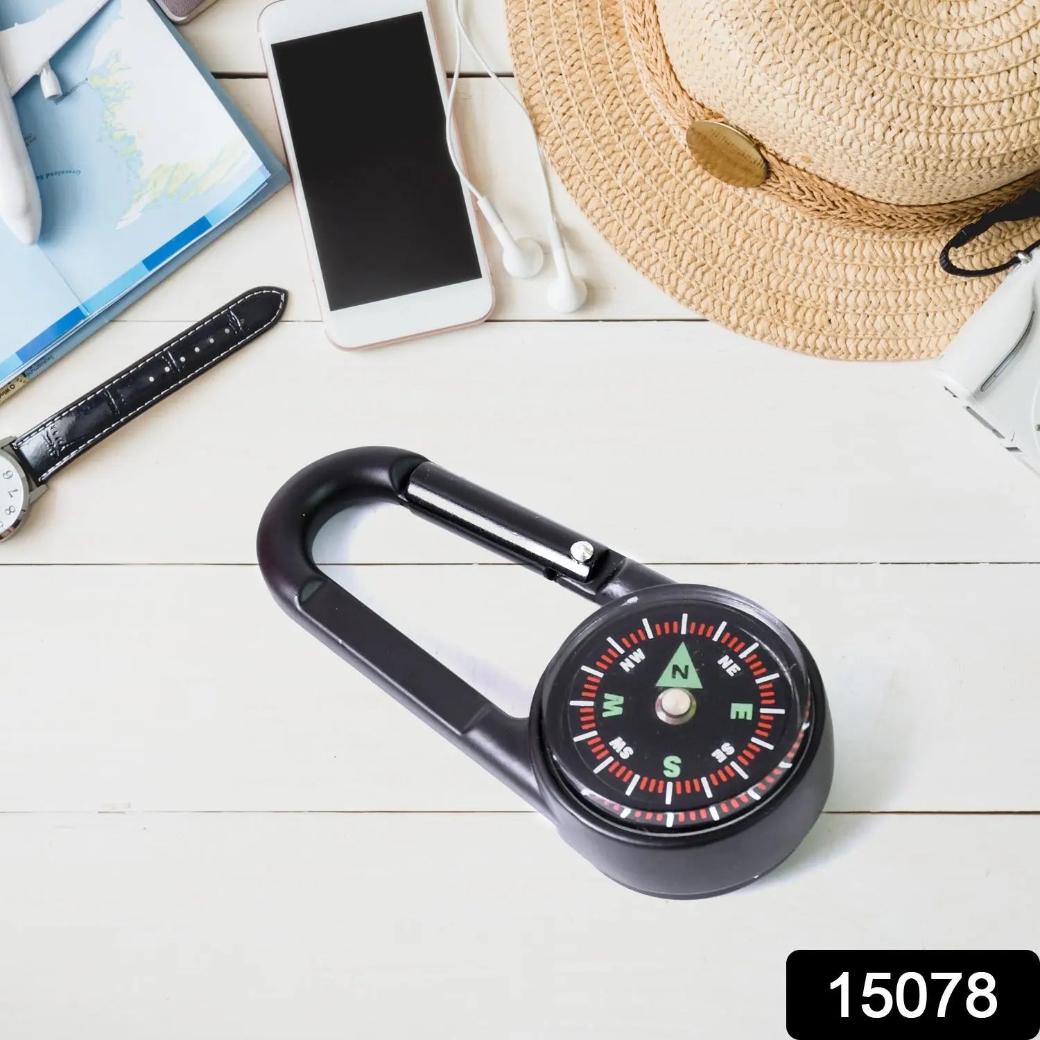 Clip Snap Hook Mini Compass (1 Pc / Mix Design) your brand