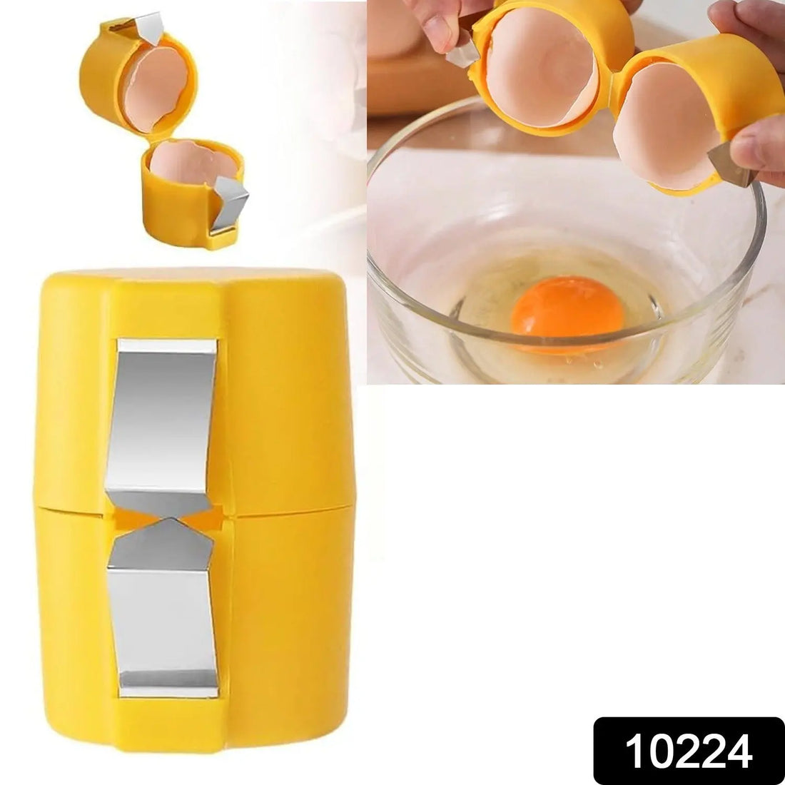 Egg Shell Opener Egg Cracker Tool for Raw Eggs Handheld