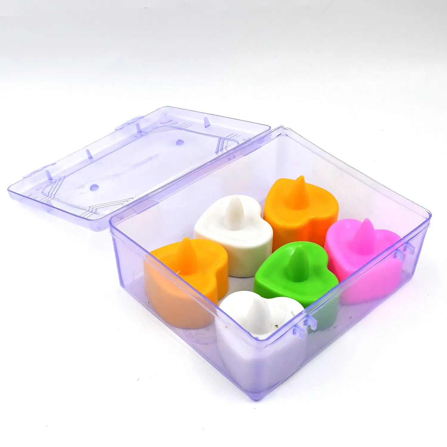 LED Tealights, Smokeless Plastic Decorative Candles (Pack Of 6 / Multicolor) your brand