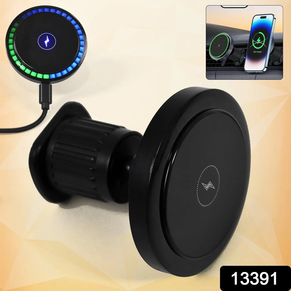MagMount Wireless Charger with Strong Magnet