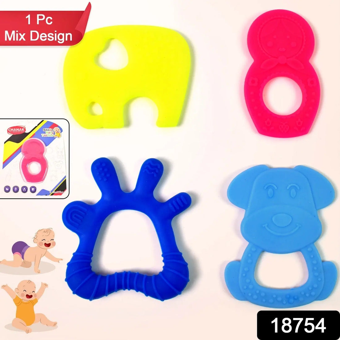 SnuggleBite Silicone Teether