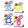 Silicone Baby Teether Pack of 1 (Mix Design & Color) your brand