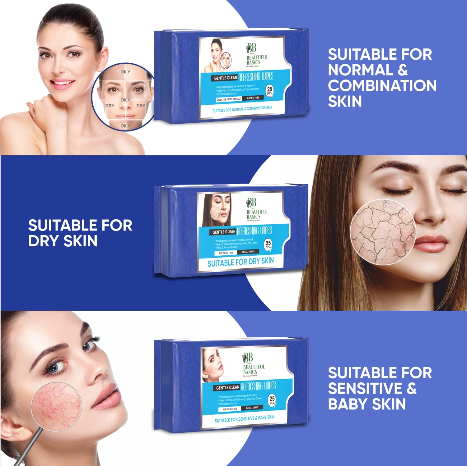 Refreshing Wet Wipes for Face | Facial Cleansing | Refreshing & Skin Hydration| Soothing for skin | pH Balance & Alcohol Free | Nourishing with Fruit extract | 25 Wipes - Shopmania Wholesale