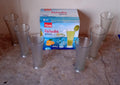 High Quality Faluda, ice cream, Juicer and Water Glasses Set of 6 Transparent, Drinking Water Glasses Stylish Glasses for Faluda, Water, Juice, Glass Set of 6 Pcs (300 ML Approx) - Shopmania Wholesale