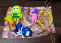 5Pc Toy Combo Kids Best Gift Set Combo Attractive & Unique Toy Combo 5Pc Colorful Toy Combo With Potli Bag - Shopmania Wholesale