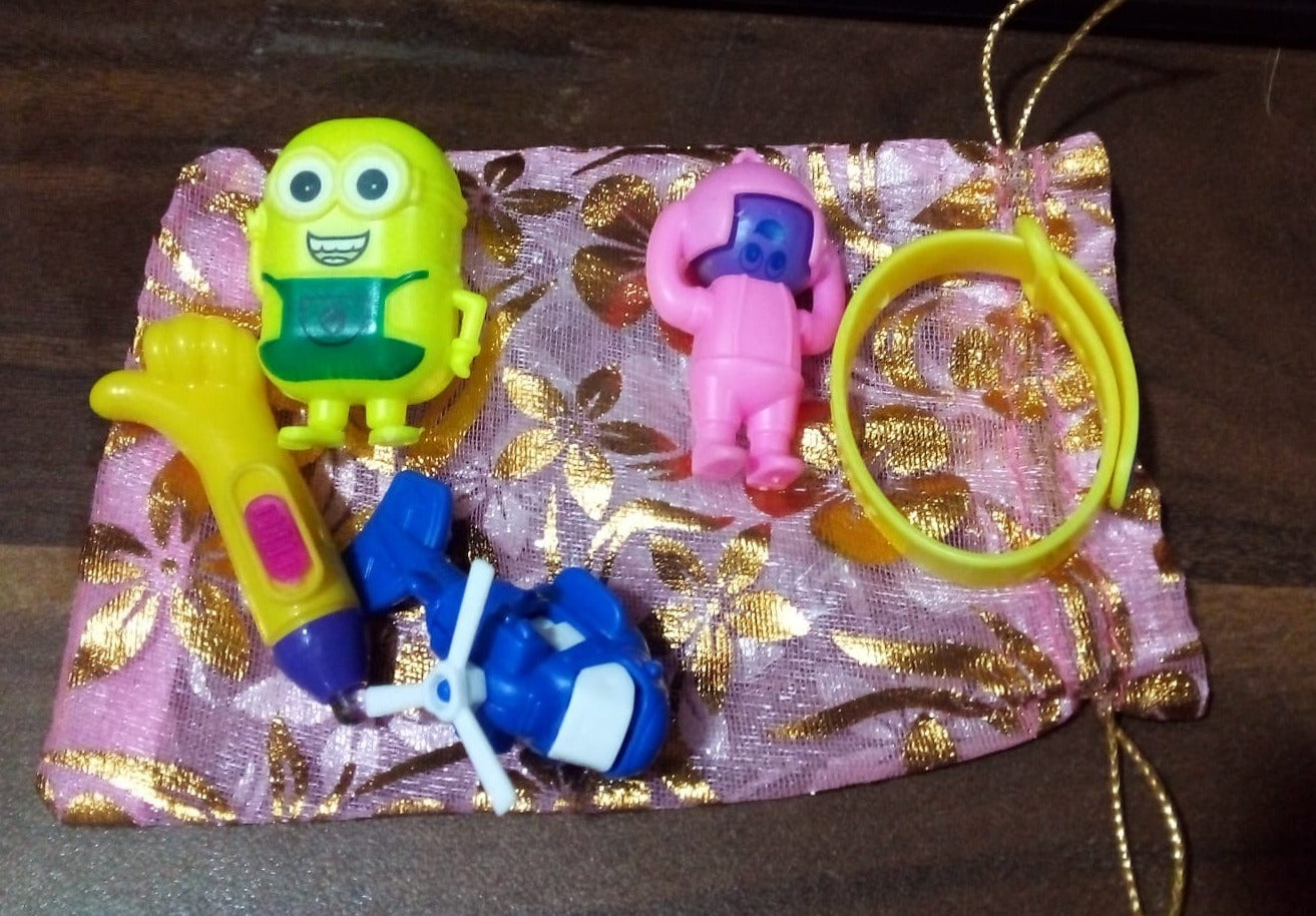 5Pc Toy Combo Kids Best Gift Set Combo Attractive & Unique Toy Combo 5Pc Colorful Toy Combo With Potli Bag - Shopmania Wholesale