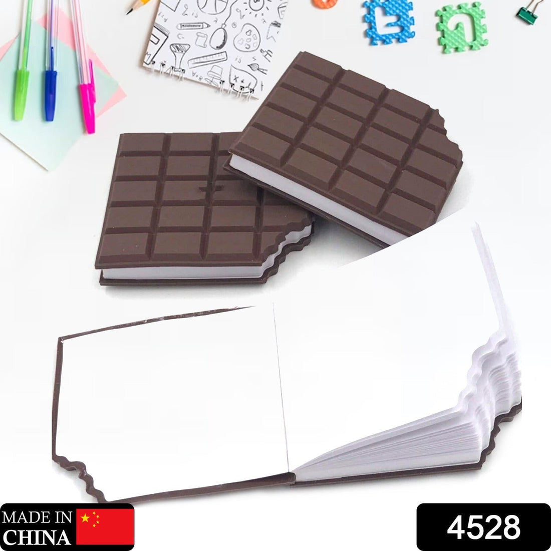 Small Chocolate Scented Diary Memo Notebook in Rectangular Chocolate Bite Shape with Original Chocolate Smell Personal Pocket Diary, Dairy book with Plain Pages for Kids your brand