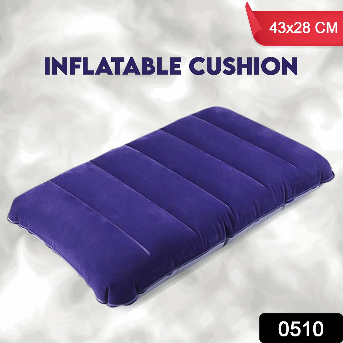 Velvet Air Inflatable Travel Pillow (Blue) - Shopmania Wholesale
