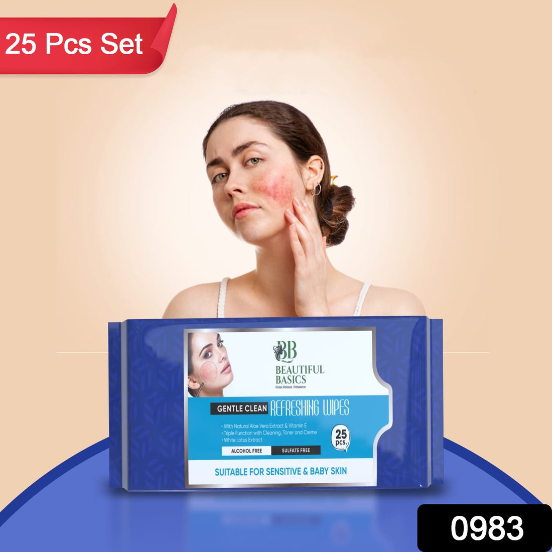 Refreshing Wet Wipes for Face | Facial Cleansing | Refreshing & Skin Hydration| Soothing for skin | pH Balance & Alcohol Free | Nourishing with Fruit extract | 25 Wipes - Shopmania Wholesale