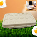18 Grid Egg Holder Storage, Shock-Proof Egg Container with Buckle, Egg Carrier, Egg Tray, Egg Shelter, Effective Full Seal, Egg House use for Fridge, Camping, Kitchen your brand