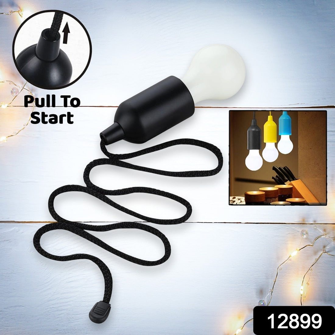 1pcs LED Bulbs Pull Cord Light LED Pull Cord Light Hanging LED Bulb Pull Wire Drawstring Light Bulb Black LED Pendant Lights your brand