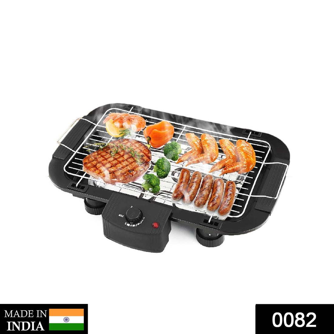 Smokeless indoor barbecue grill.