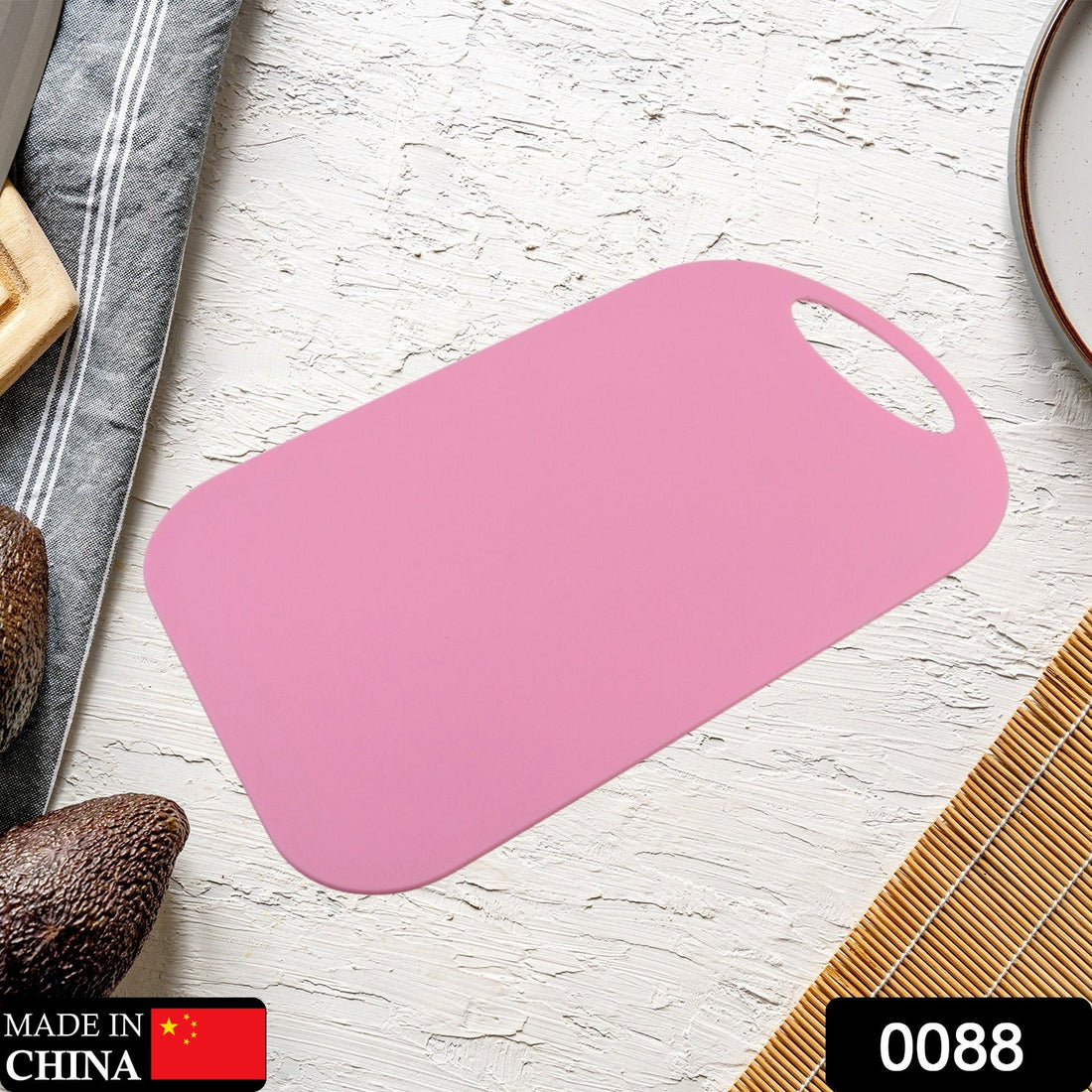 Small cutting board for meat and vegetables.