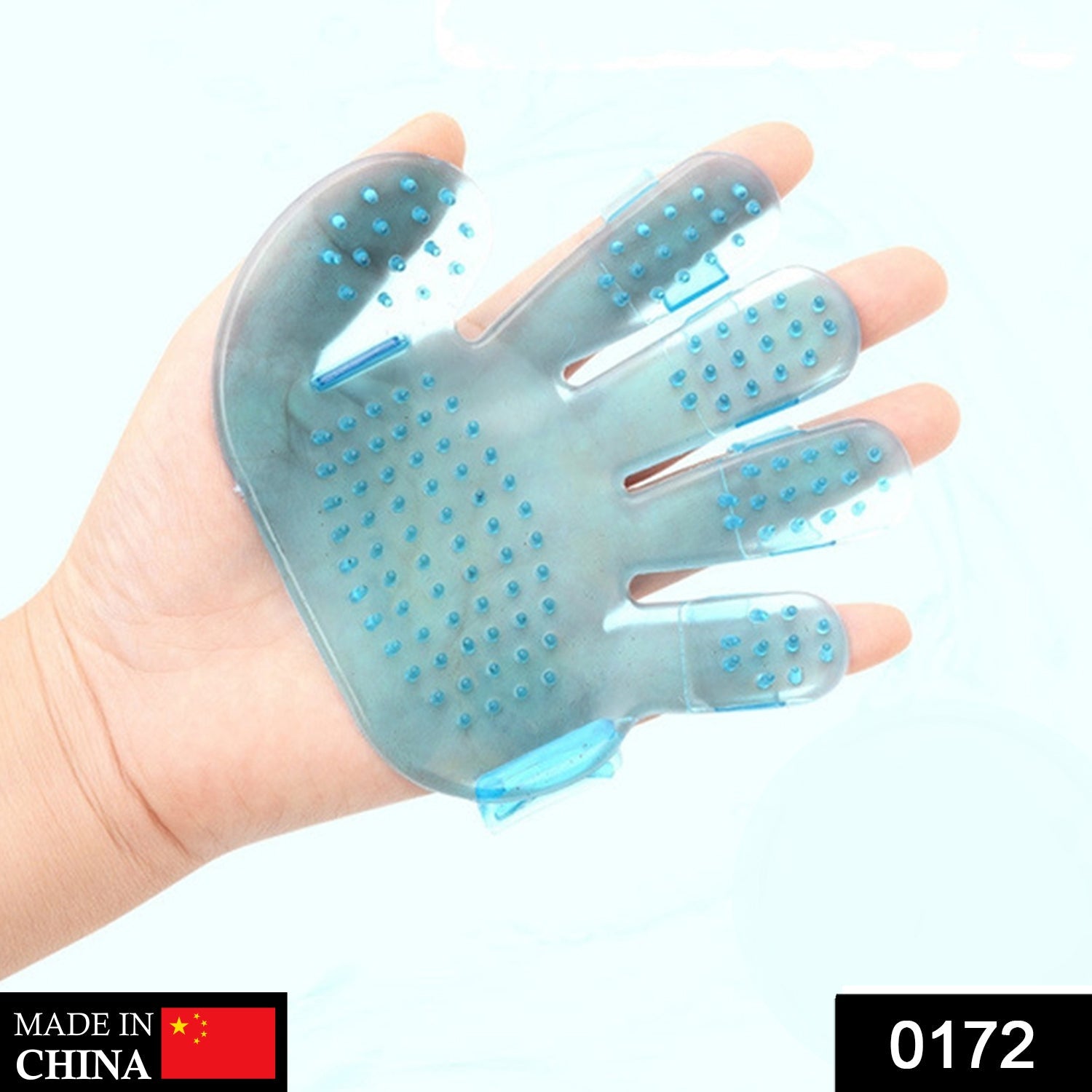 Rubber Pet Cleaning Massaging Grooming Glove Brush your brand