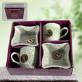 Ceramic Tea / cups / Mug Set Including Snacks / Serving Bowl Milk Cup, Coffee Cup, Tea Cup, Breakfast Cup, Drinking Mug or Outdoor for Household, Gift for Birthday, Wedding Party (4 Pcs set) - Shopmania Wholesale