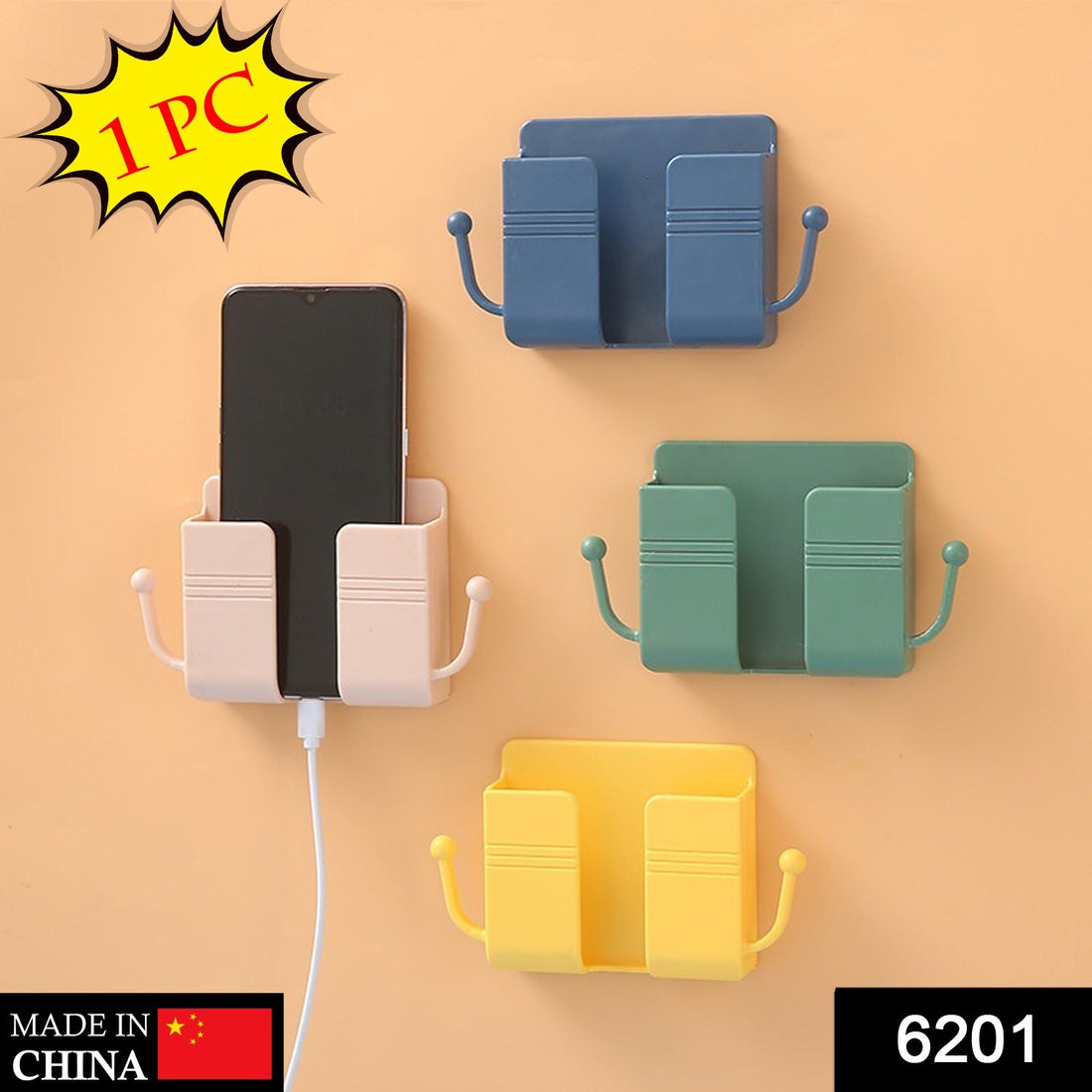 Wall-mounted mobile stand with hook design for various uses